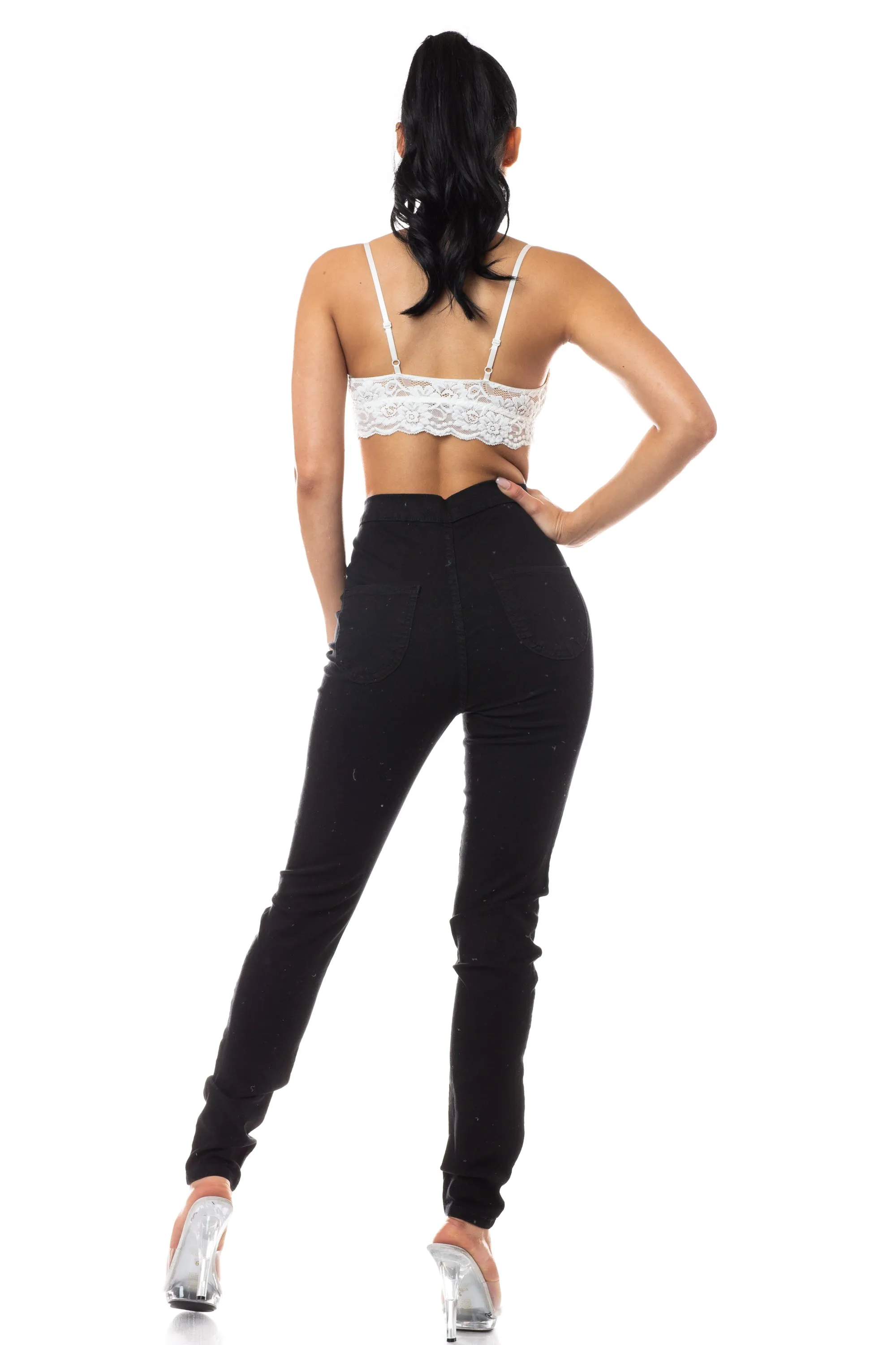 1166 Women's Super High Waisted Skinny Jeans