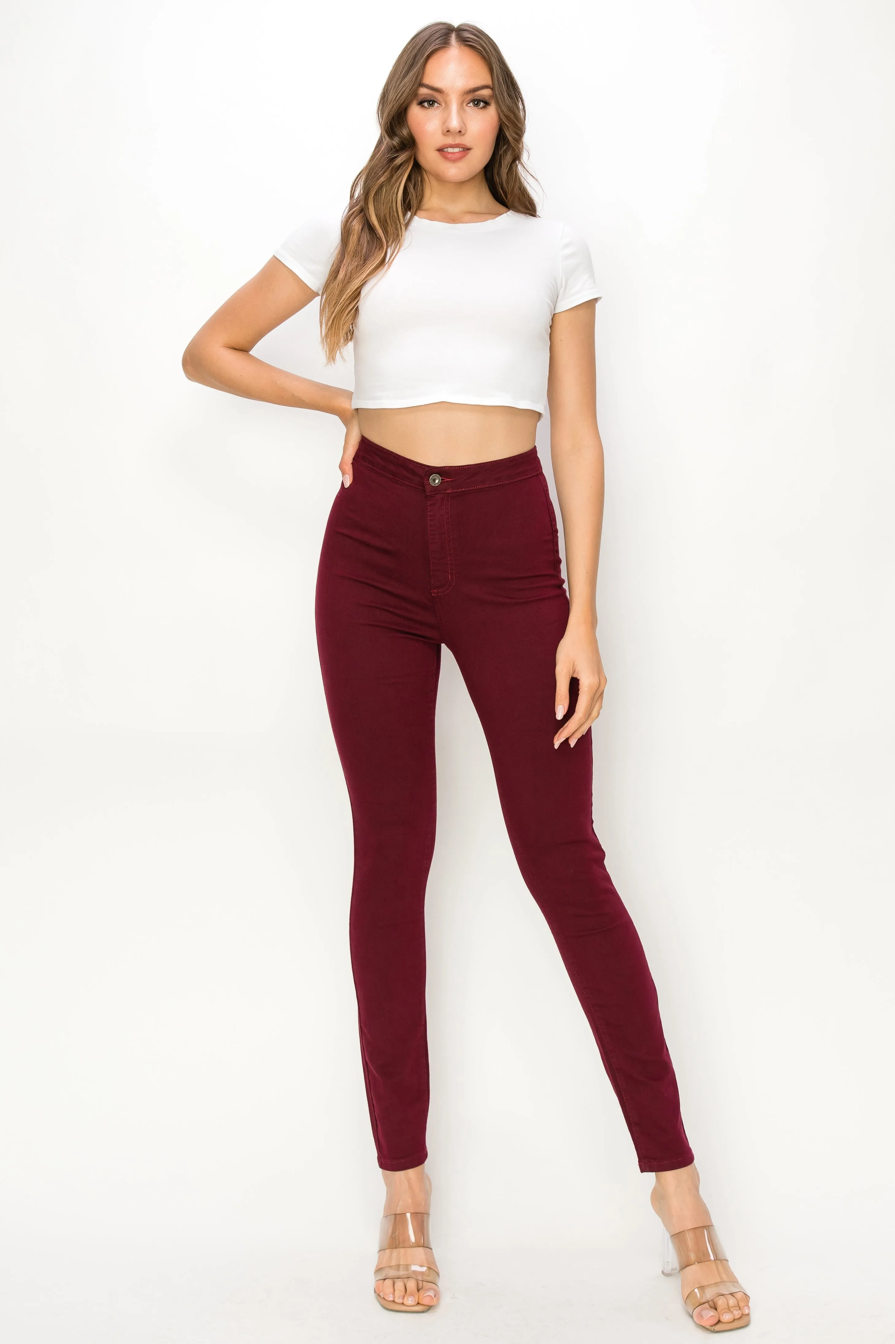 1166 Women's Super High Waisted Skinny Jeans