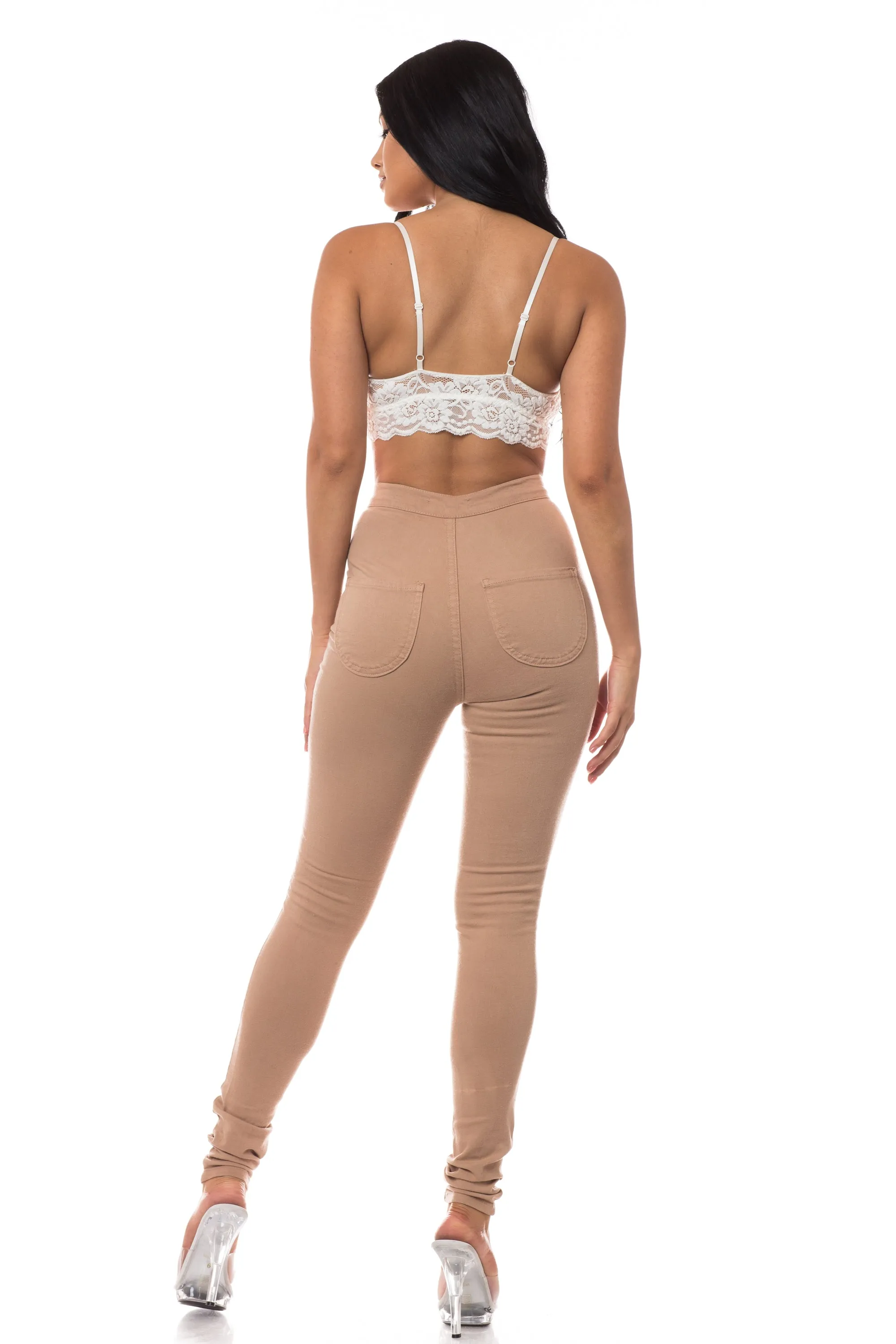 1166 Women's Super High Waisted Skinny Jeans