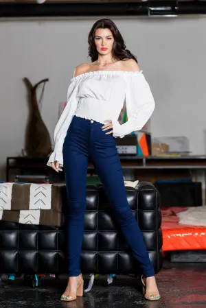 1166 Women's Super High Waisted Skinny Jeans