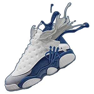 Air Jordan 13 Retro French Blue - White T-Shirt (SPLASH)