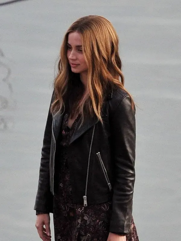 Ana de Armas 2023 Leather Jacket | Ghosted Movie Leather Jacket 2023