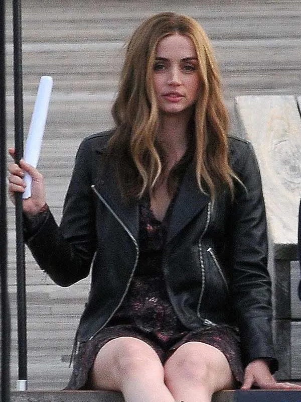 Ana de Armas 2023 Leather Jacket | Ghosted Movie Leather Jacket 2023