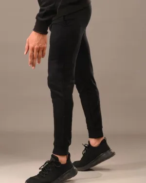 BASICS Drawstring Waist Slant Pocket Solid Joggers