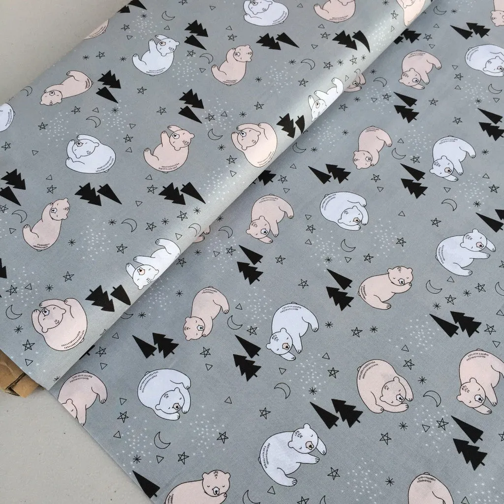 Bonne Nuit Sleeping Bear Quilters Cotton