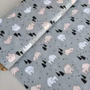 Bonne Nuit Sleeping Bear Quilters Cotton