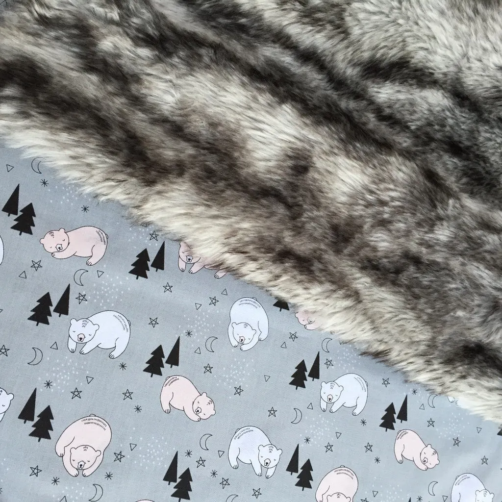 Bonne Nuit Sleeping Bear Quilters Cotton