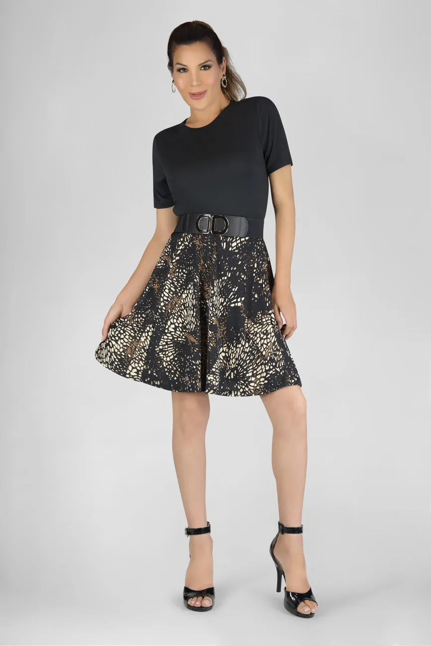 En Femme Classic Short Sleeve Swing dress