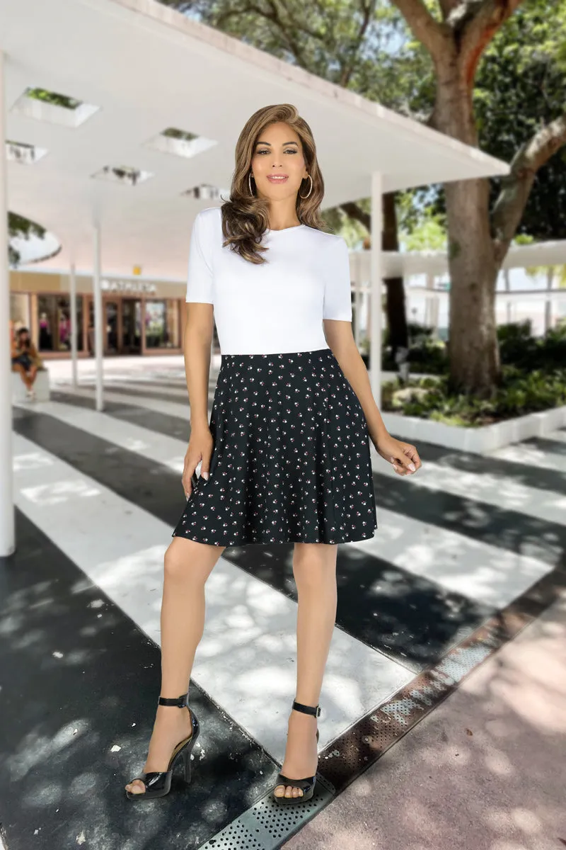En Femme Classic Short Sleeve Swing dress