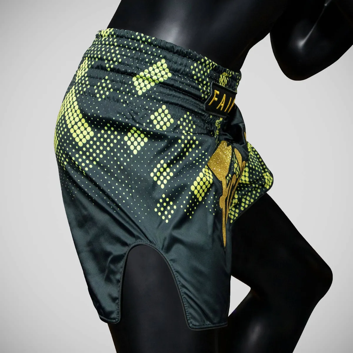 Fairtex BS1931 Heart of Gold Muay Thai Shorts Black