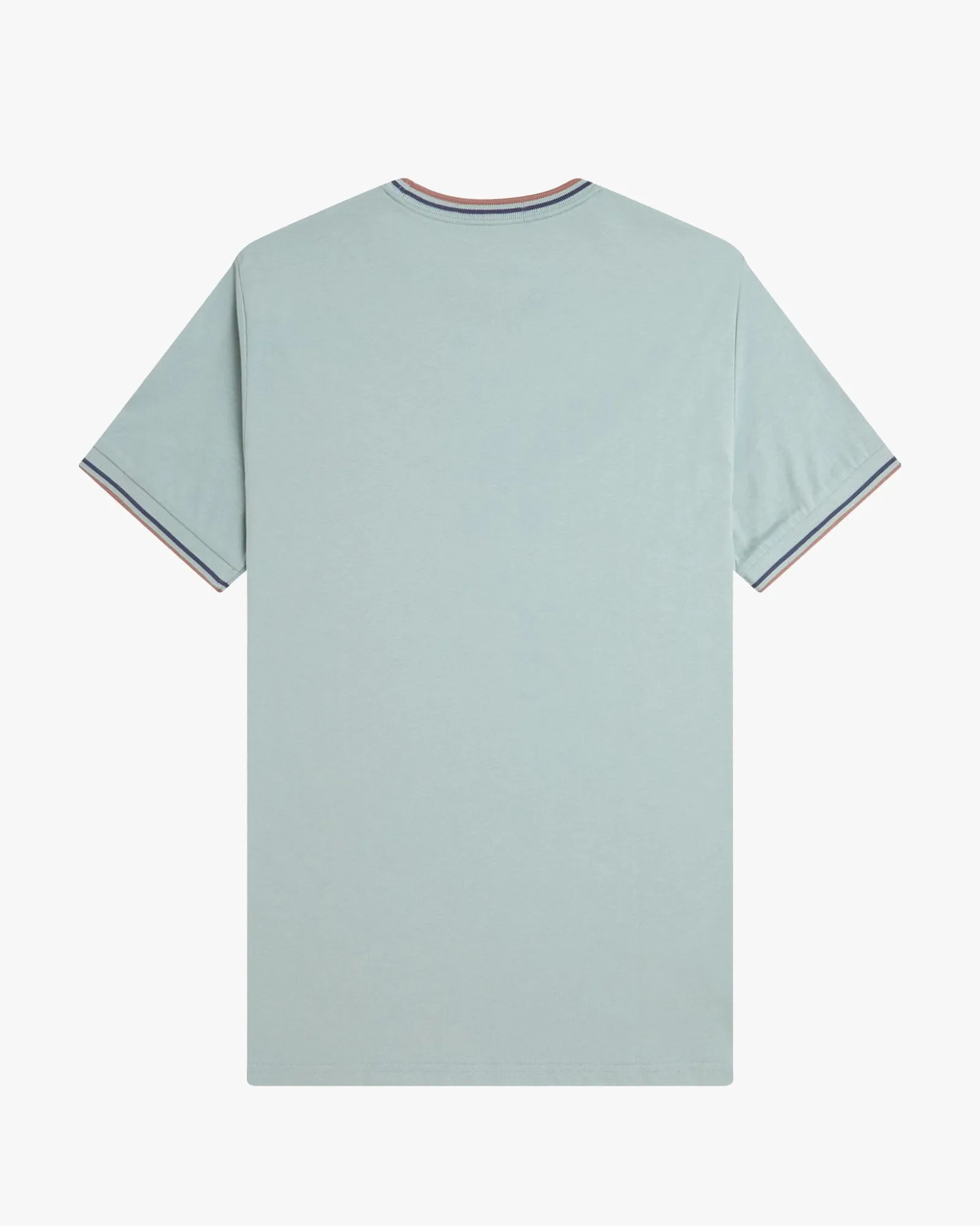 Fred Perry Twin Tipped T Shirt - Silver Blue / Tennis Blue / Cinnamon