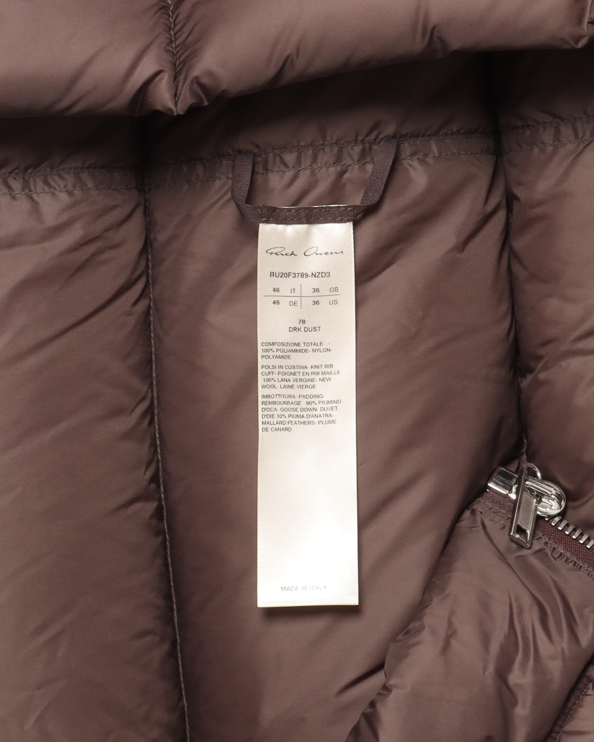 FW20 "PERFORMA" Down Puffer Jacket