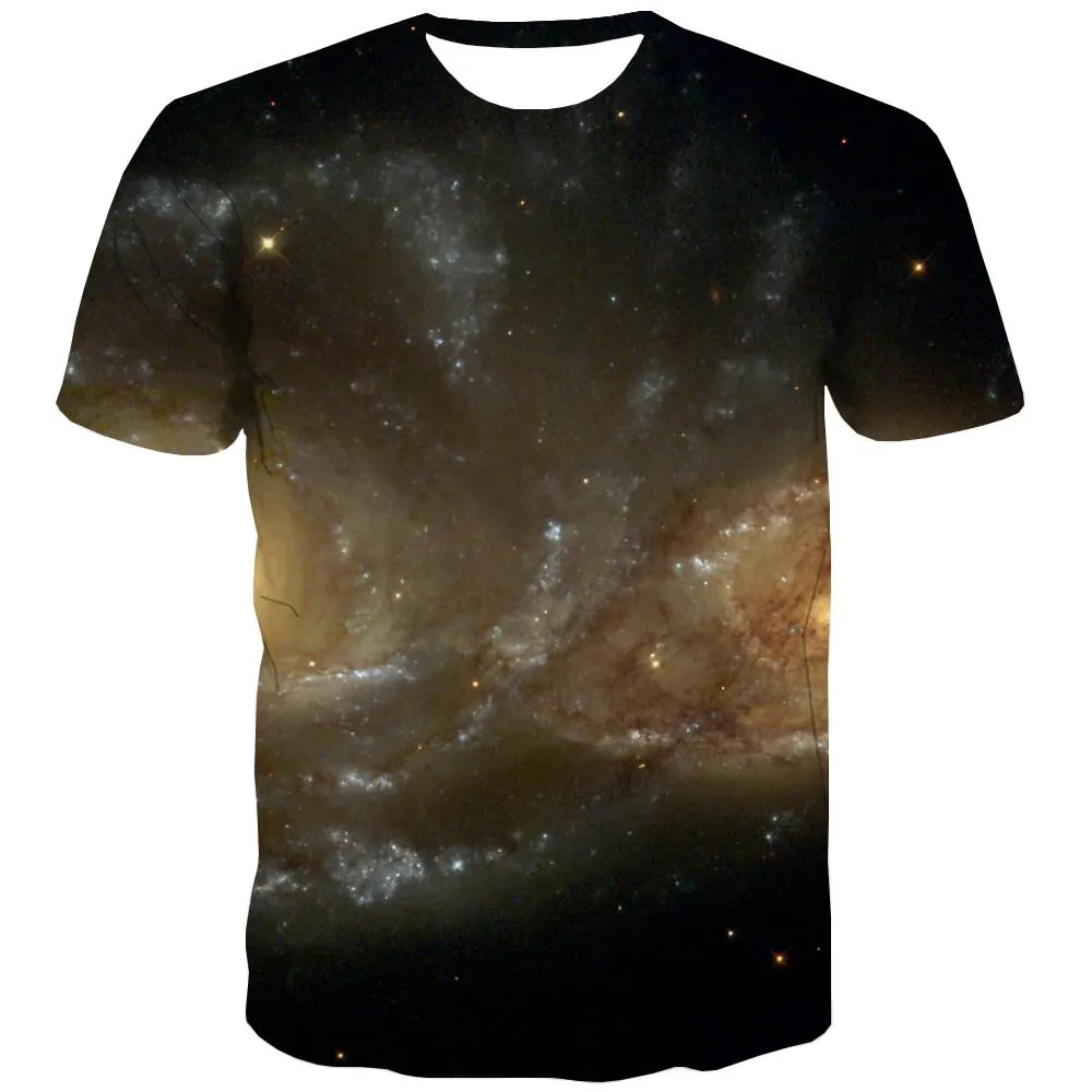 Galaxy T shirts Men Planet T-shirts 3d Starry Sky Tshirts Cool Colorful Tshirt Printed Harajuku Tshirts Casual