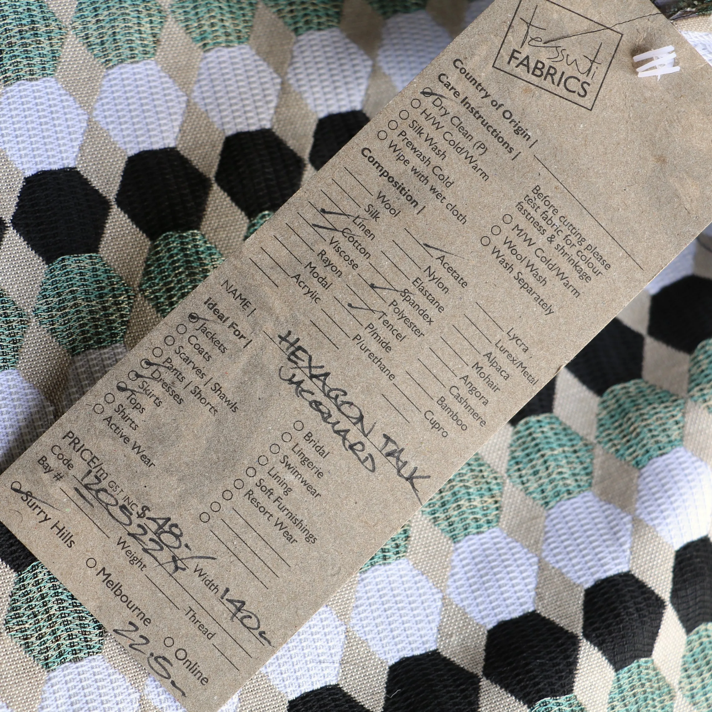 Hexagon Talk Jacquard
