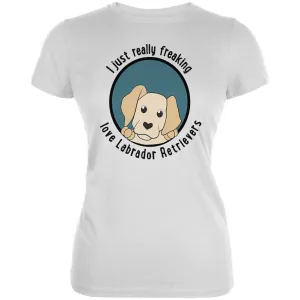 I Just Love Labrador Retrievers Dog Juniors Soft T Shirt