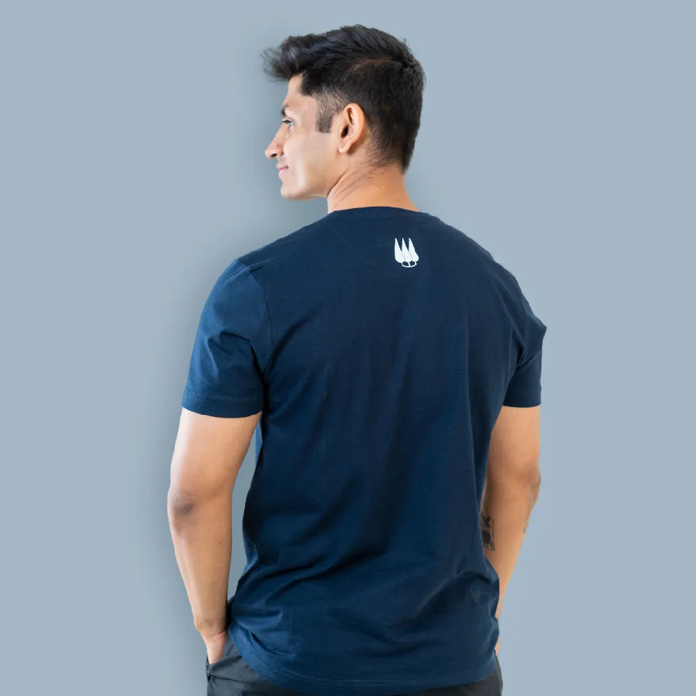 Jhalana Unisex Round Neck T-Shirt with Zip