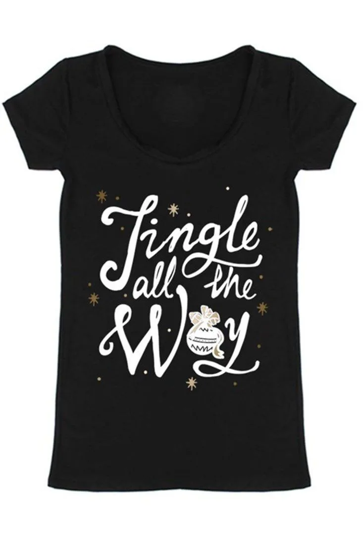Jingle All The Way Christmas Holiday Graphic T-Shirt
