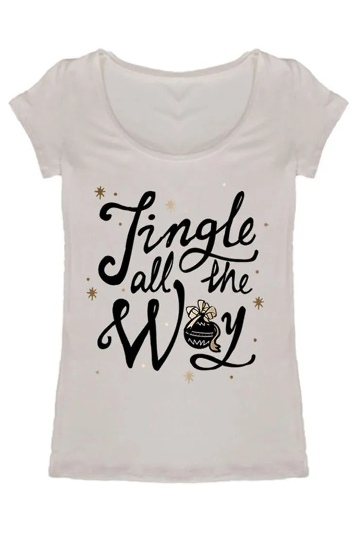 Jingle All The Way Christmas Holiday Graphic T-Shirt