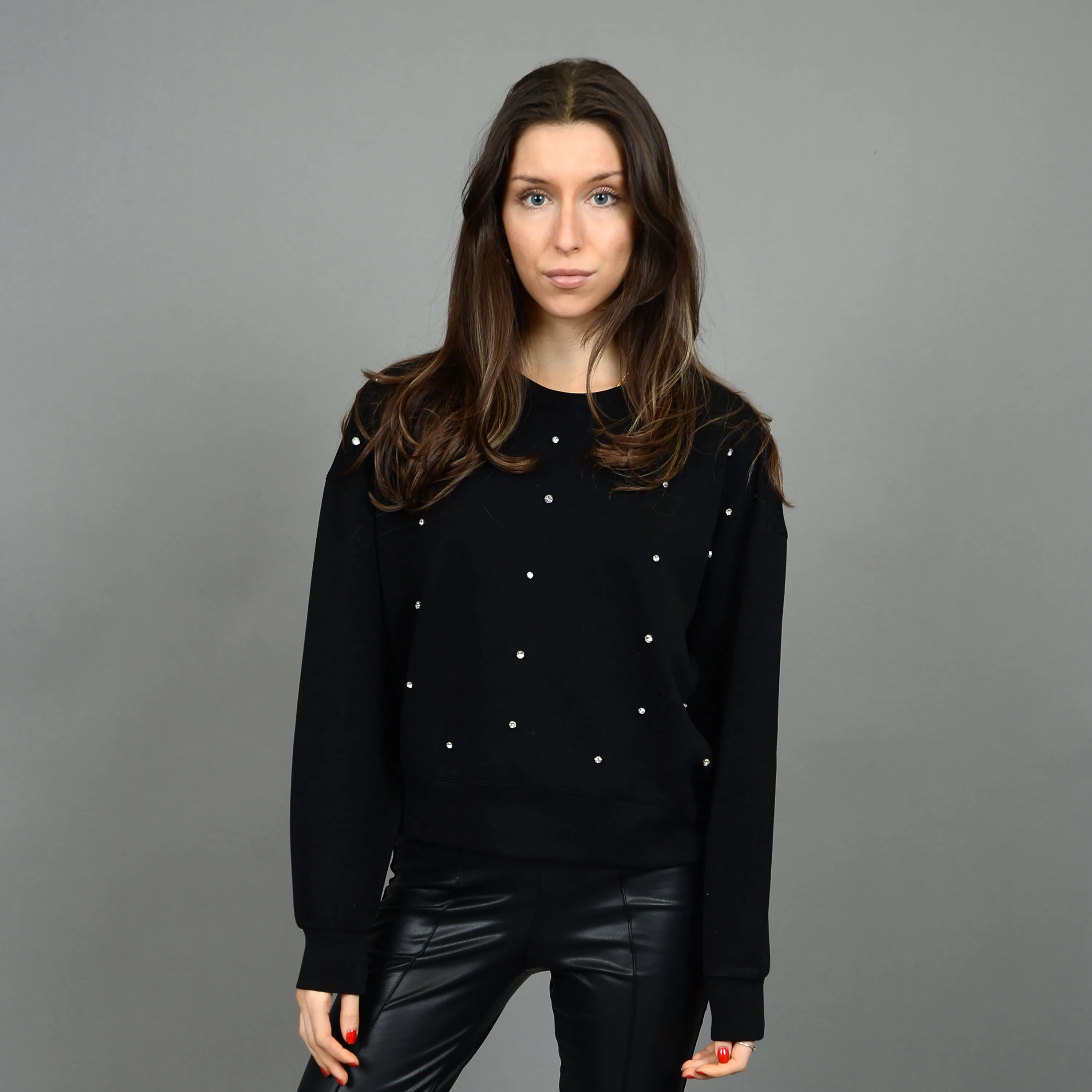 LUCIE RHINESTONE SWEATER