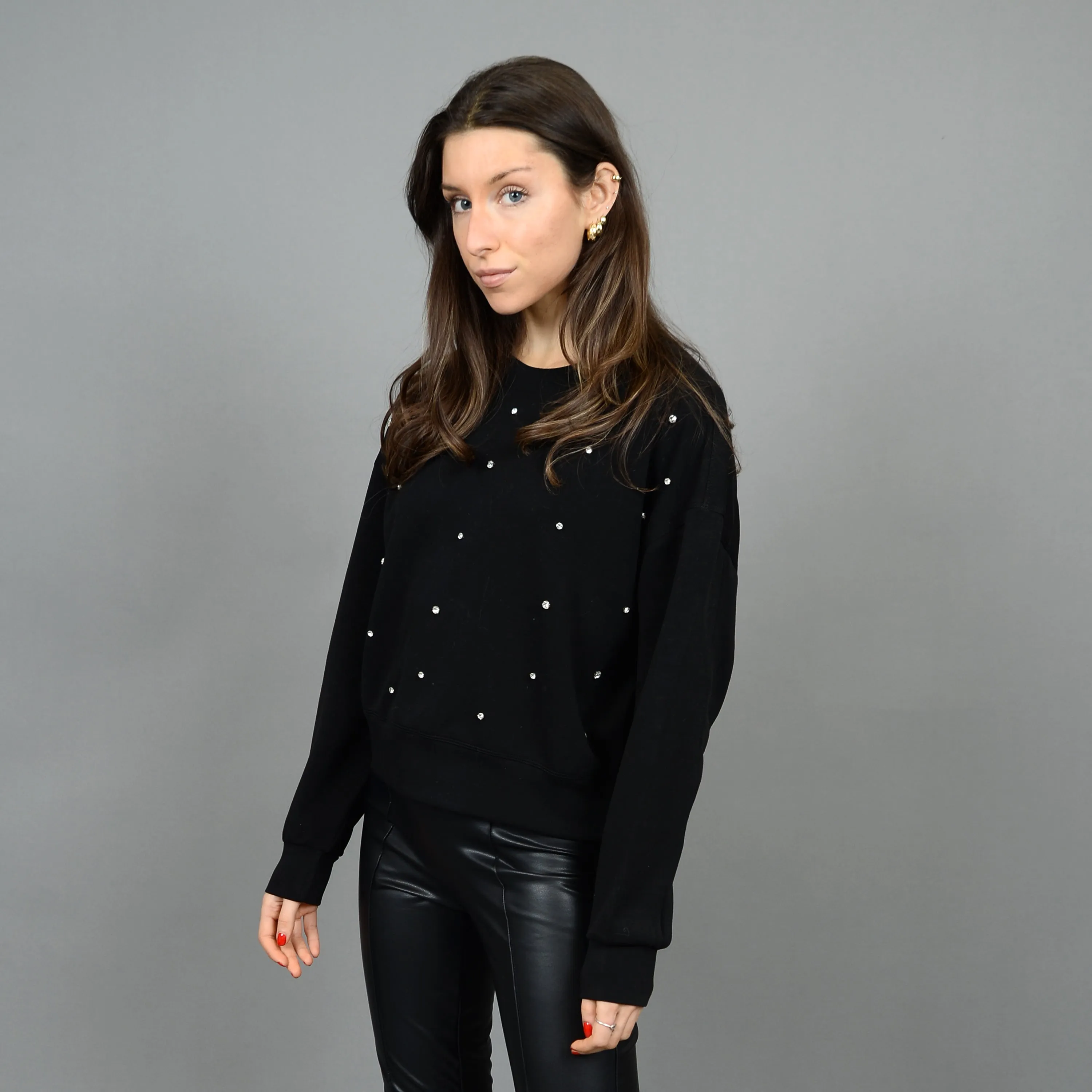 LUCIE RHINESTONE SWEATER