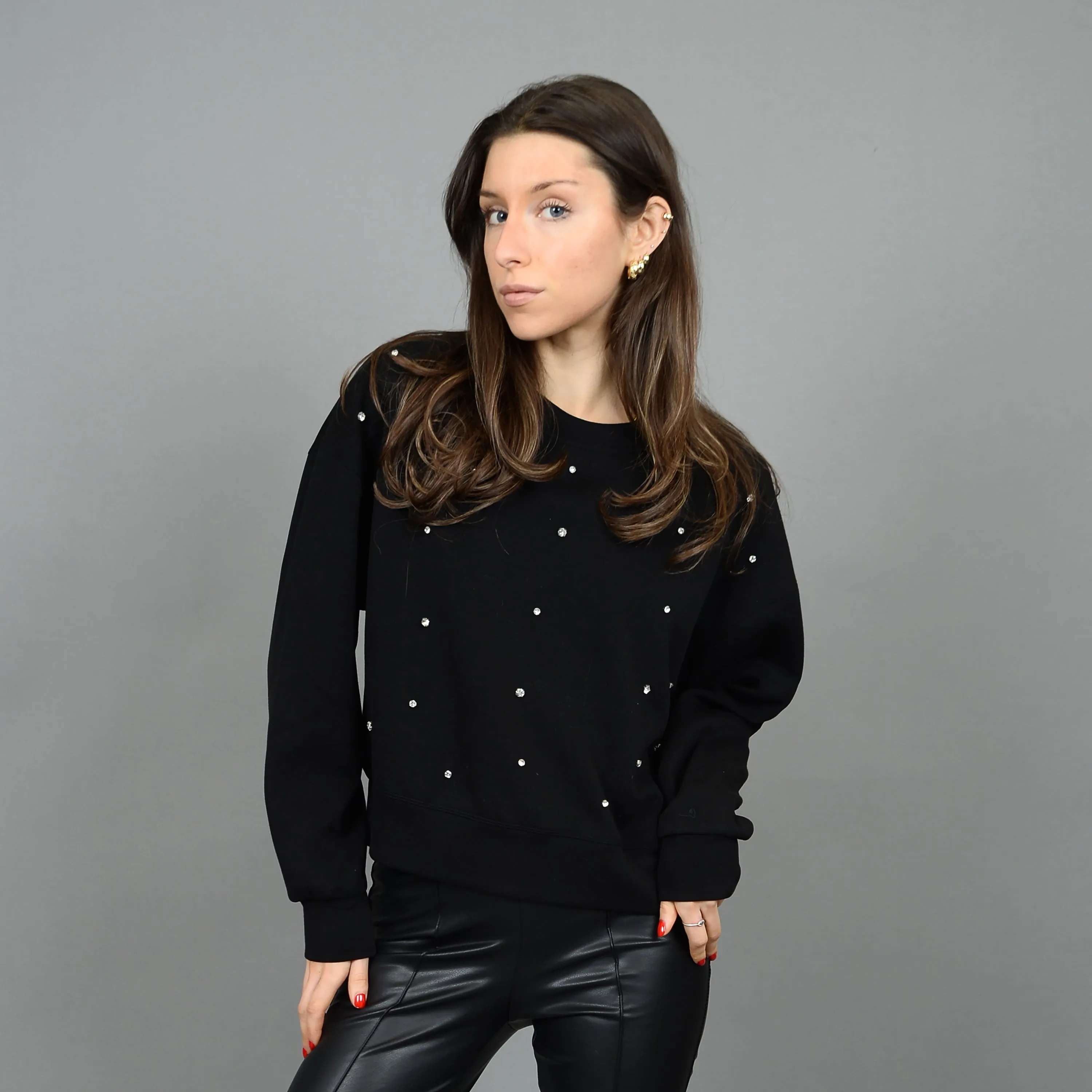 LUCIE RHINESTONE SWEATER