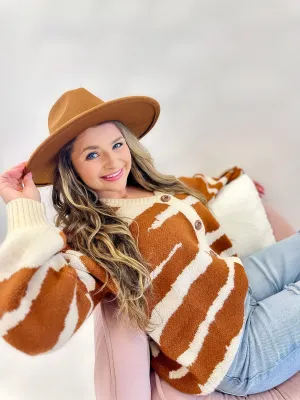 Marty Zebra Print Oversized Cardi