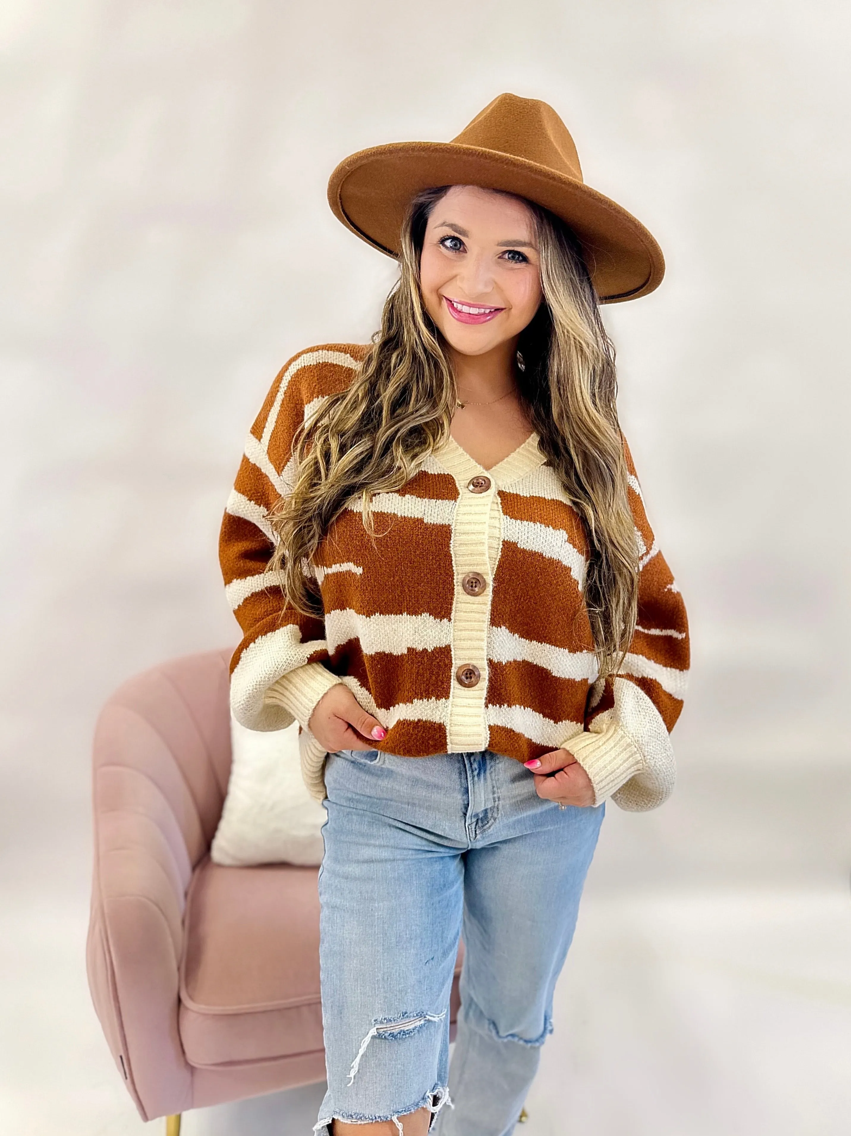 Marty Zebra Print Oversized Cardi