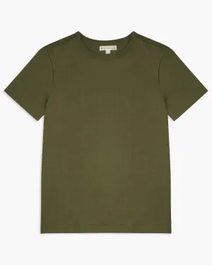 Merz b. Schwanen Good Originals 215 7.2oz Classic Fit Loopwheeled Tee - Army