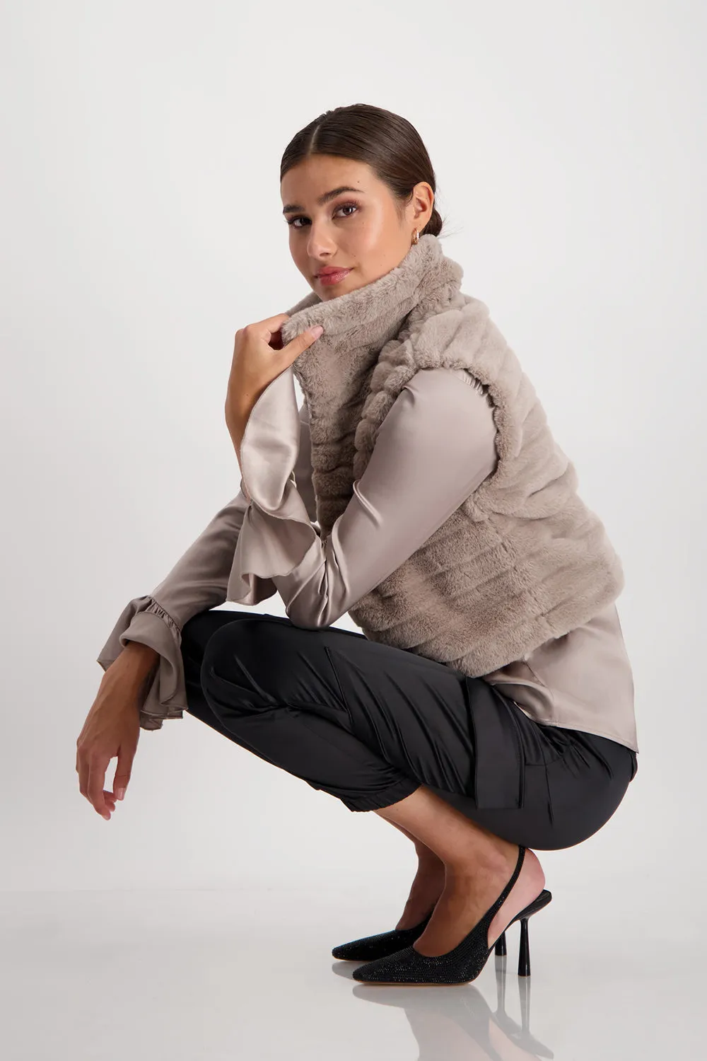Monari Waistcoat Fur Vest 807342