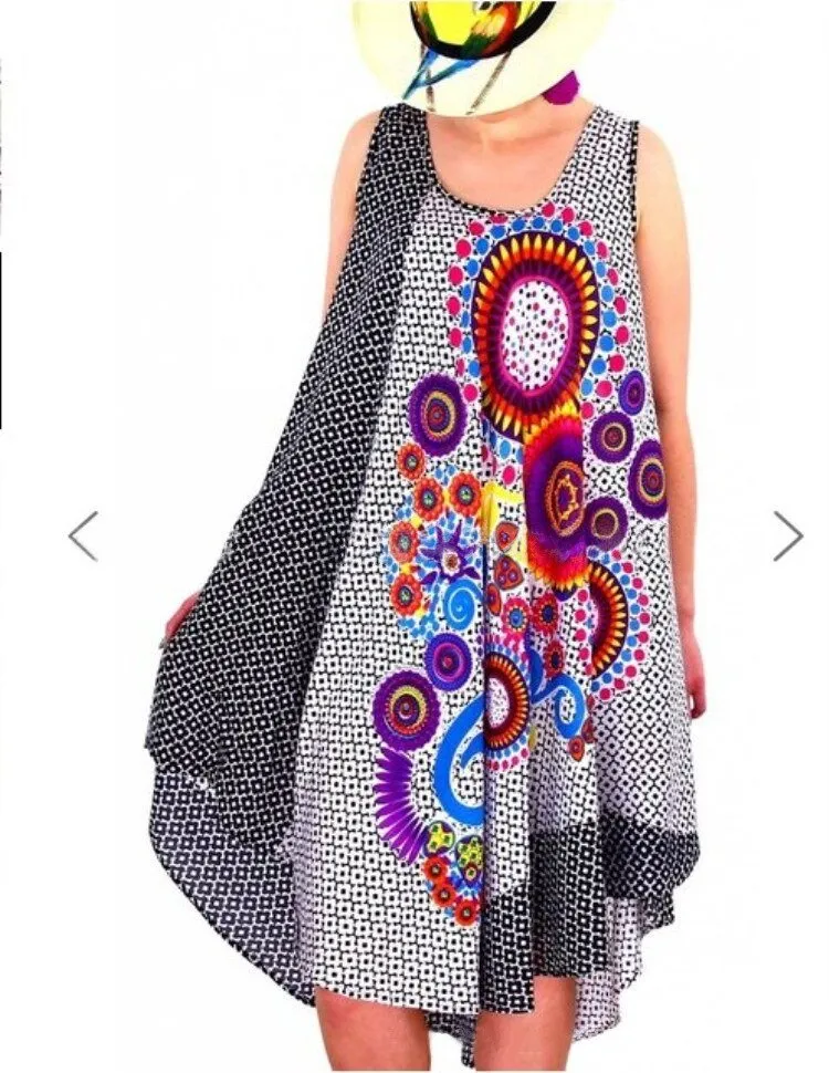 National-Inspired Vest Printed Dress for Women, Celebrating Cultural Elegance and Feminine Allure