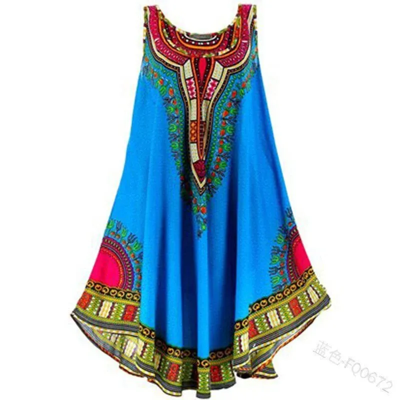National-Inspired Vest Printed Dress for Women, Celebrating Cultural Elegance and Feminine Allure