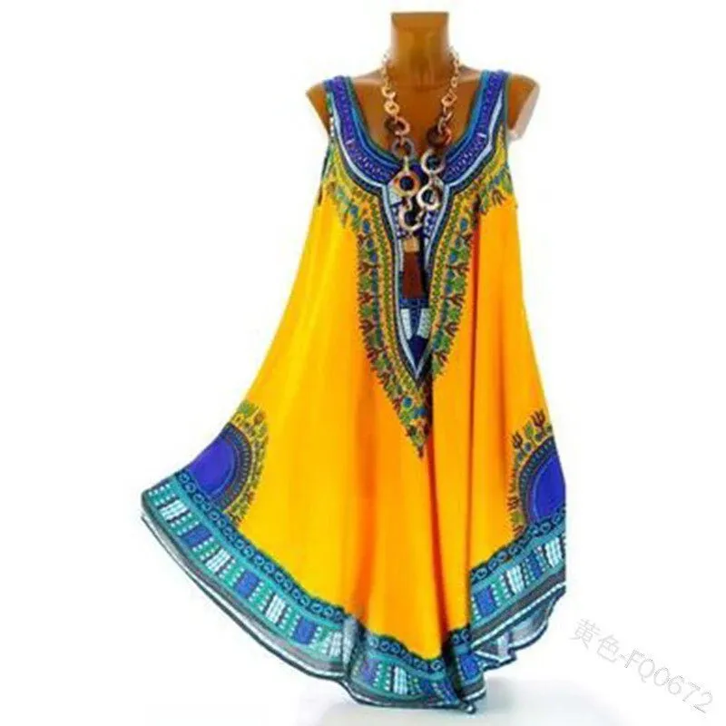 National-Inspired Vest Printed Dress for Women, Celebrating Cultural Elegance and Feminine Allure