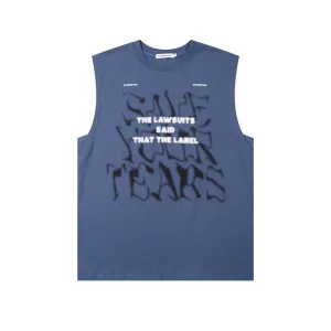 Save Your Tears Print Tank Top