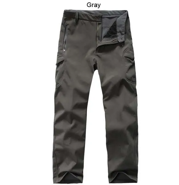 Soft shell and white pants