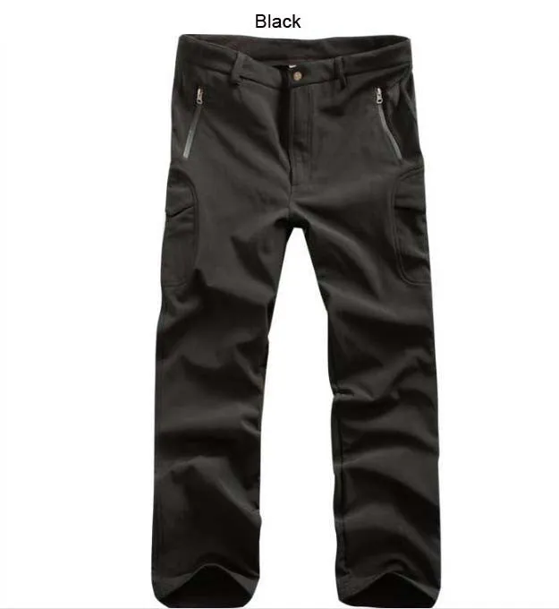 Soft shell and white pants