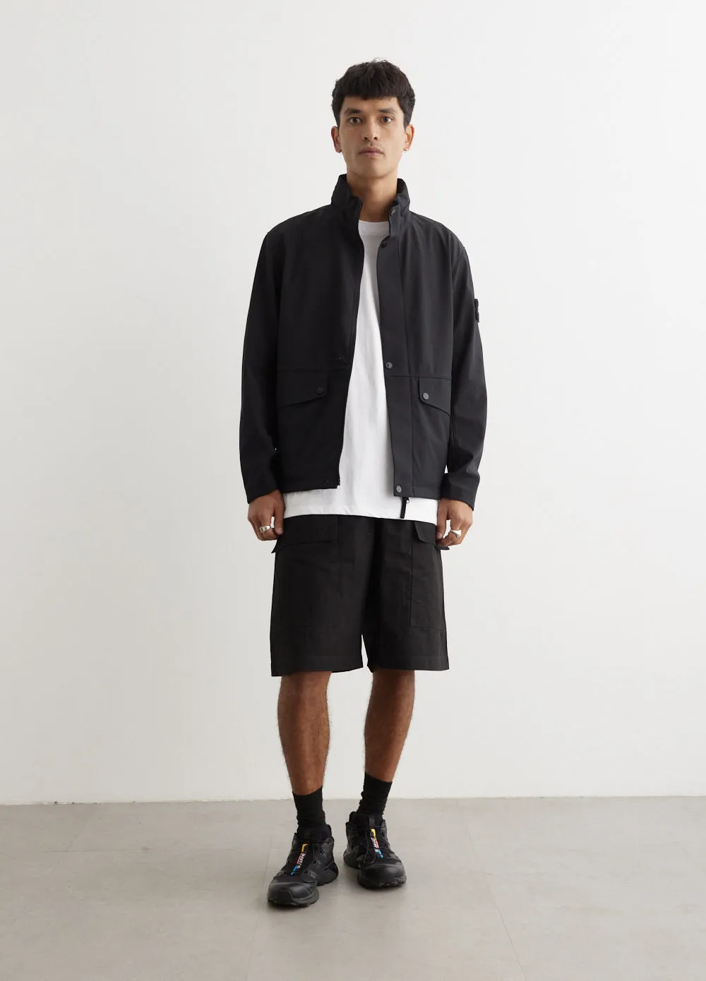 Soft Shell Concealed Hood Jacket