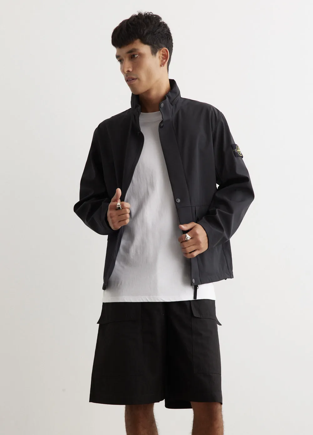 Soft Shell Concealed Hood Jacket