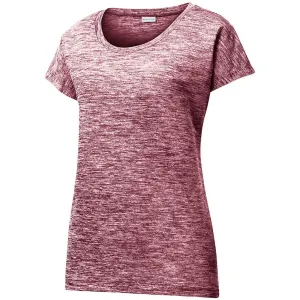 Sport-Tek Women's Maroon Electric PosiCharge Electric Heather Sporty Tee