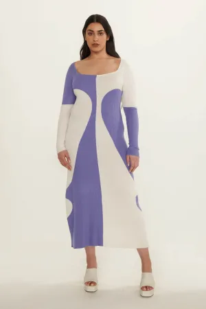 Square Neck Long Dress