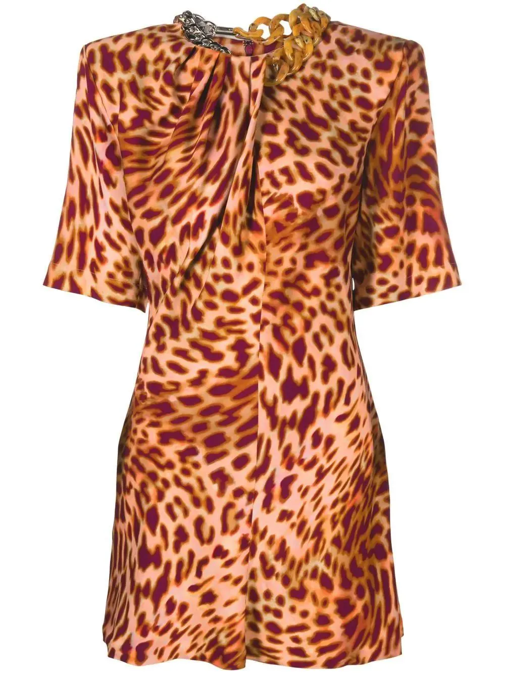 STELLA McCARTNEY leopard-print mini dress feminine