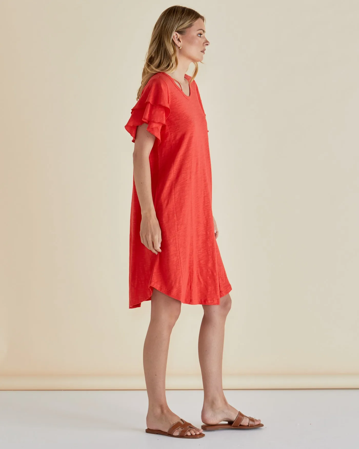 Sydney Tee Dress - Red