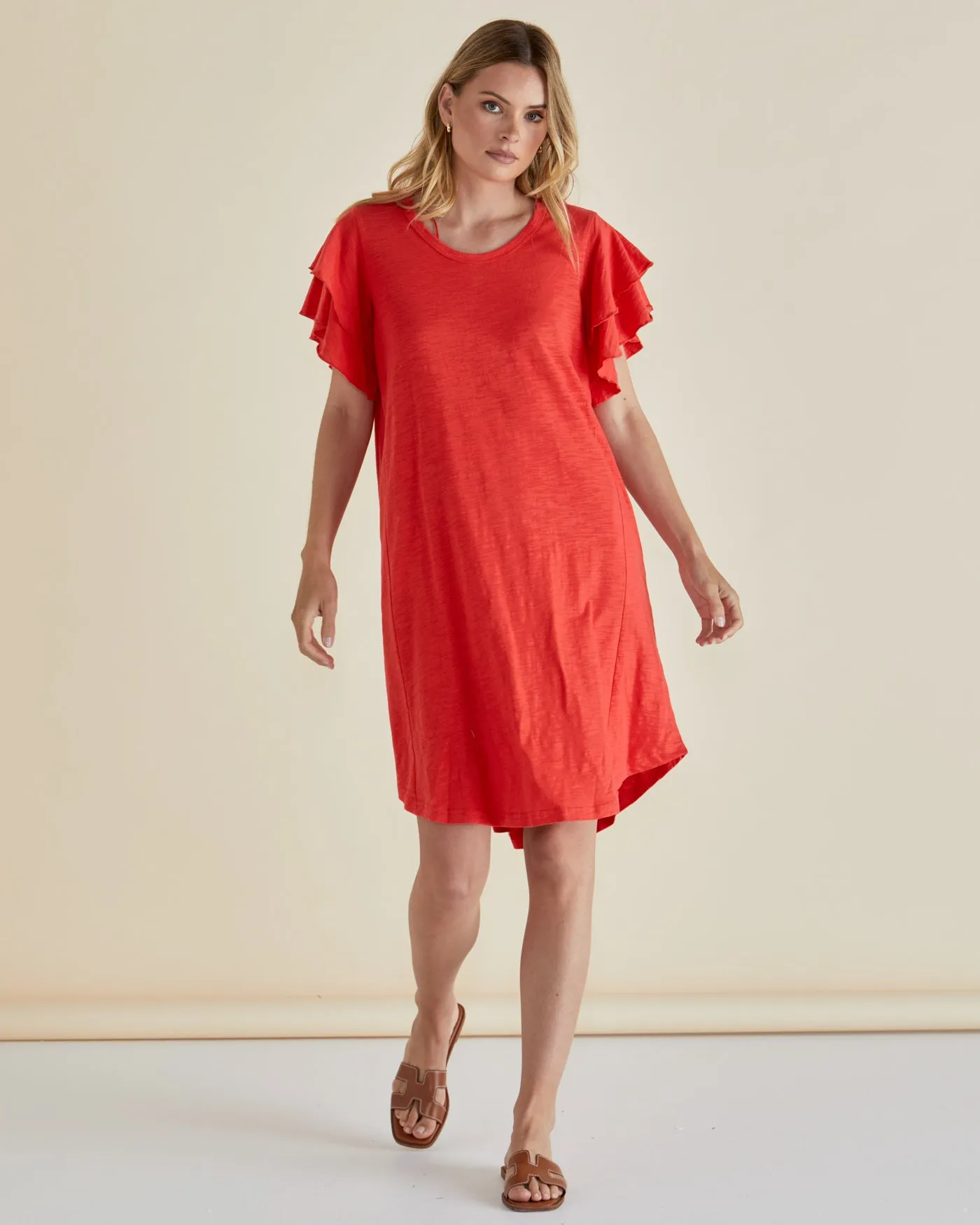 Sydney Tee Dress - Red