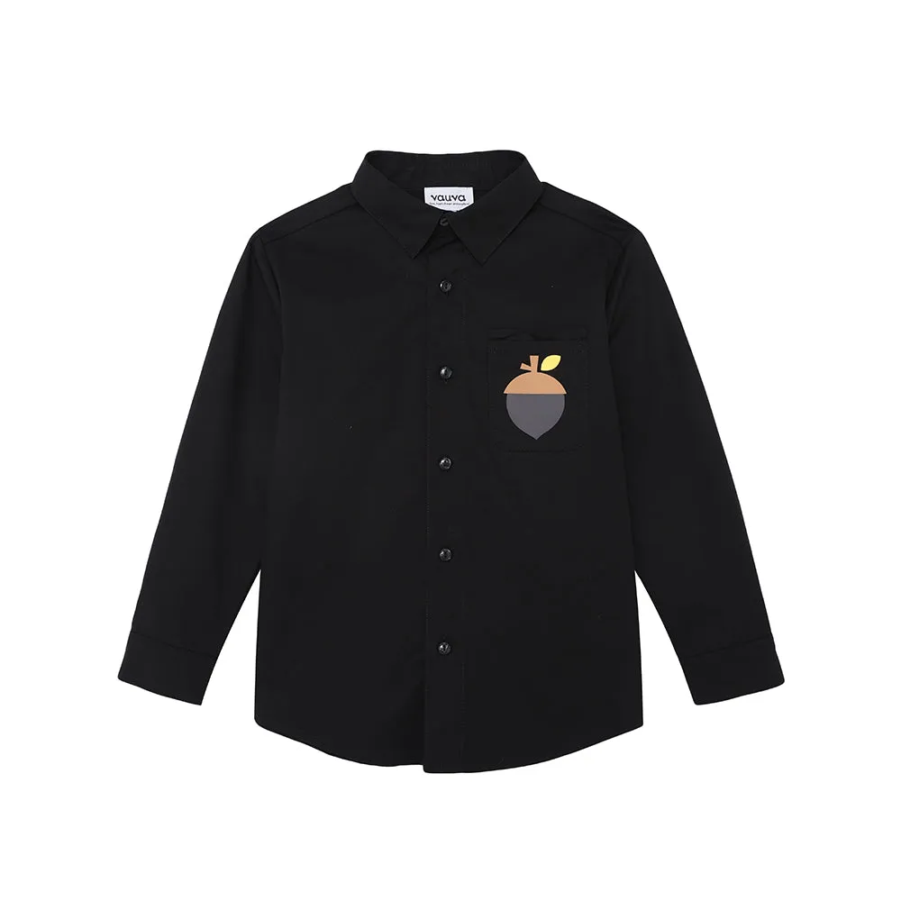 Vauva FW23 - Boys Cotton Shirt (Black)