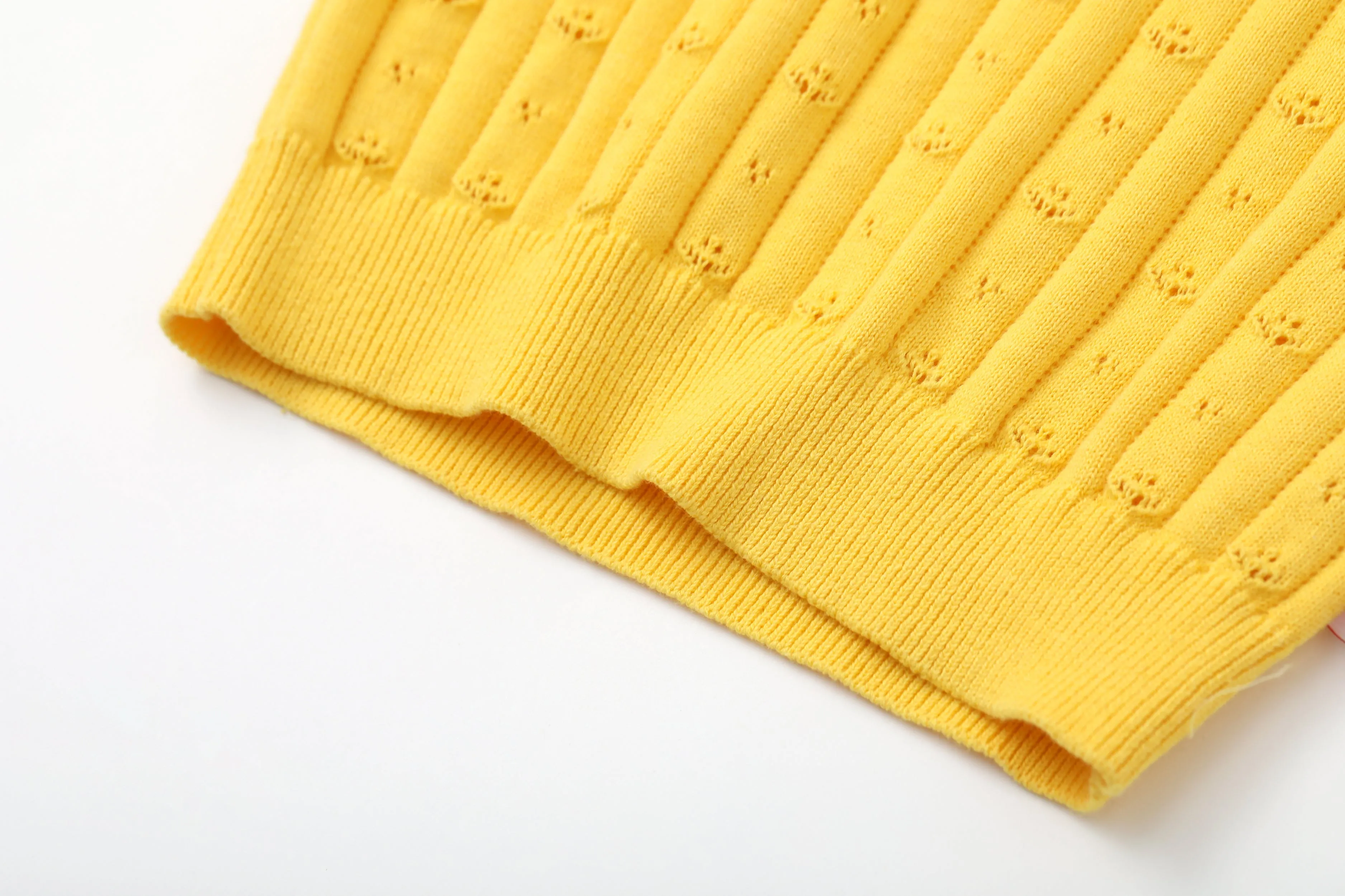 Vauva SS24 - Girls Knitted Polo Sweater (Orange)