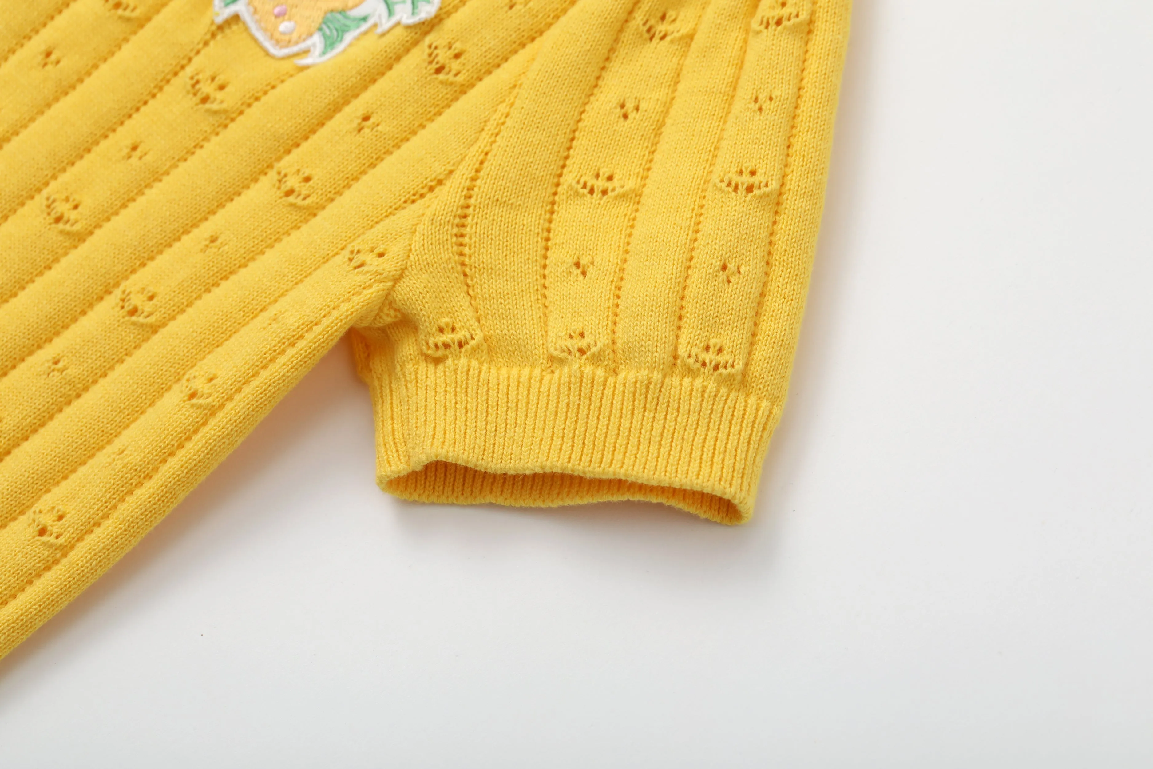 Vauva SS24 - Girls Knitted Polo Sweater (Orange)
