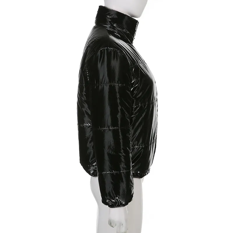 Warm Solid Color Hooded Jacket Wholesale Women Clothing
