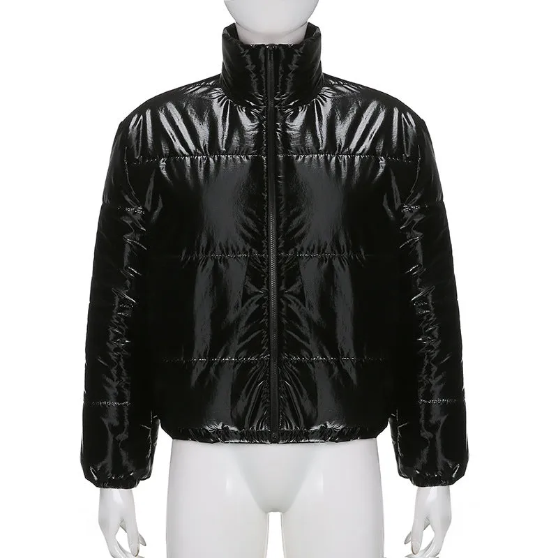 Warm Solid Color Hooded Jacket Wholesale Women Clothing