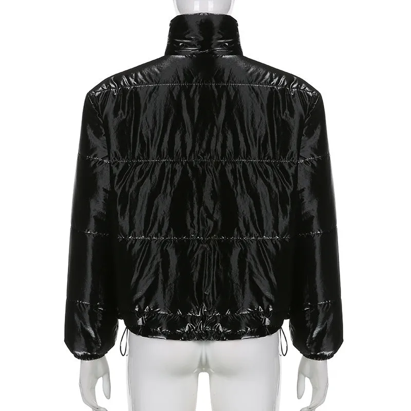 Warm Solid Color Hooded Jacket Wholesale Women Clothing